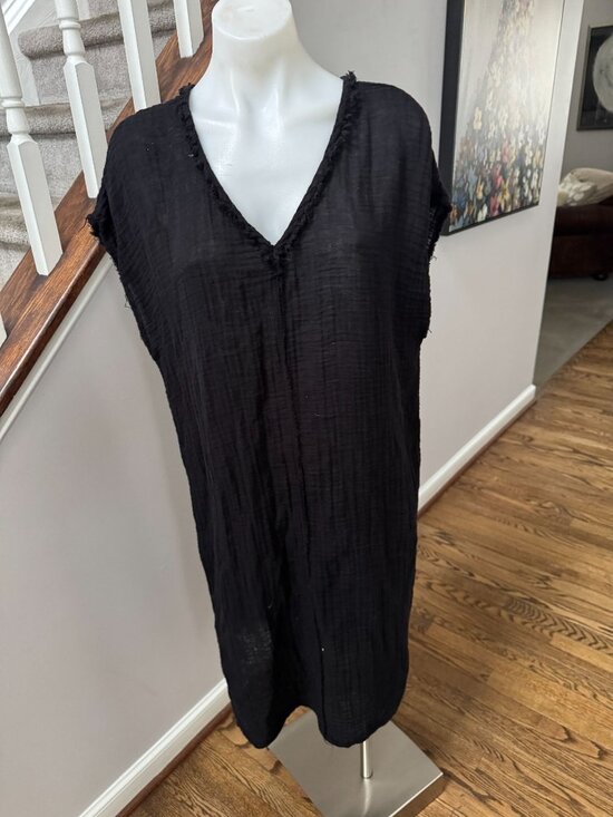 Michael Stars Black Gauze Cotton Dress Size XS - Picture 1 of 4